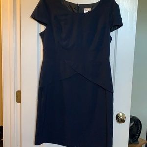 Emma & Michele Navy Blue Peplum Dress